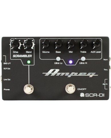 AMPEG SCR DI BASS SCRAMBLER D.I - Pédale préampli D.I Basse AMPEG SCR DI BASS SCRAMBLER D.I - Pédale préampli D.I Basse