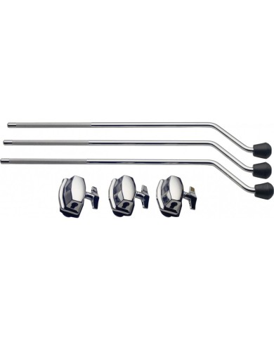 STAGG FS3 - Kit de 3 pieds de toms basse avec coquilles STAGG FS3 - Kit de 3 pieds de toms basse avec coquilles