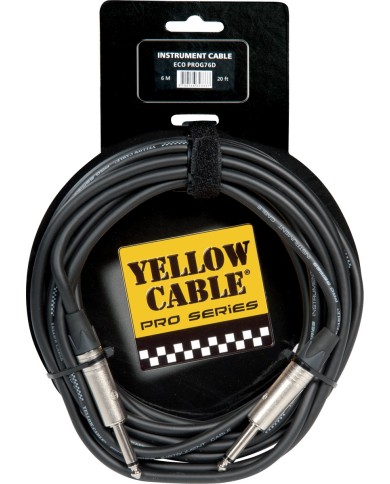 YELLOW CABLE ECO PROG76D Droit/Droit 6 Mètres - Cable instrument