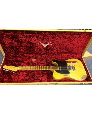 FENDER CUSTOM SHOP 1953 TELECASTER HEAVY RELIC Butterscotch Blonde - Guitare électrique  FENDER CUSTOM SHOP 1953 TELECASTER HEAVY RELIC Butterscotch Blonde - Guitare électrique