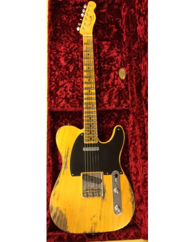 FENDER CUSTOM SHOP 1953 TELECASTER HEAVY RELIC Butterscotch Blonde - Guitare électrique  FENDER CUSTOM SHOP 1953 TELECASTER HEAVY RELIC Butterscotch Blonde - Guitare électrique