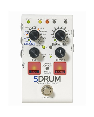 DIGITECH SDRUM BAND CREATOR DRUM MACHINE - Boite à rythmes format pédale effet DIGITECH SDRUM BAND CREATOR DRUM MACHINE - Boite à rythmes format pédale effet