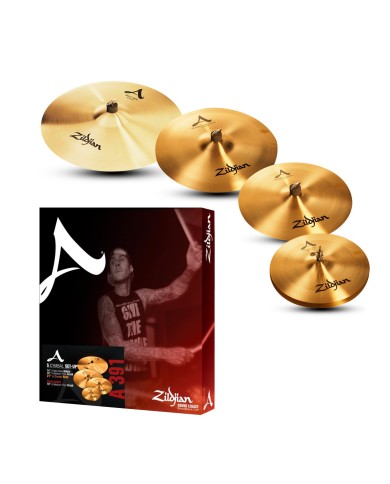 ZILDJIAN A2C4P-I7 SERIE A CUSTOM PACK 14"/16"/20" + 18" OFFERTE - Pack cymbales