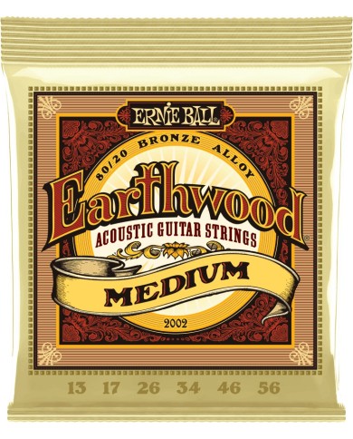 ERNIE BALL 2002 Earthwood Bronze 13-56 - Cordes guitare acoustique ERNIE BALL 2002 Earthwood Bronze 13-56 - Cordes guitare acoustique