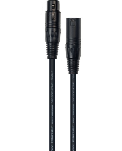 YELLOW CABLE M01X cable micro XLR / XLR 1M YELLOW CABLE M01X cable micro XLR / XLR 1M