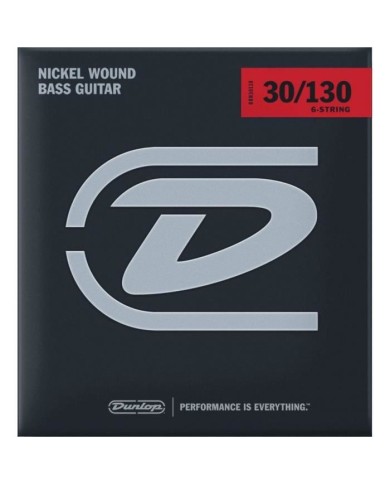 DUNLOP DBN30130 Nickel Wound 30 130 6 cordes - Cordes basse