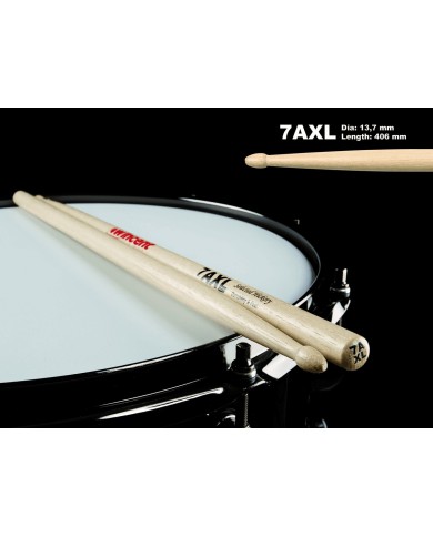 WINCENT 7A Hickory - Paire de baguettes de batterie WINCENT 7A Hickory - Paire de baguettes de batterie