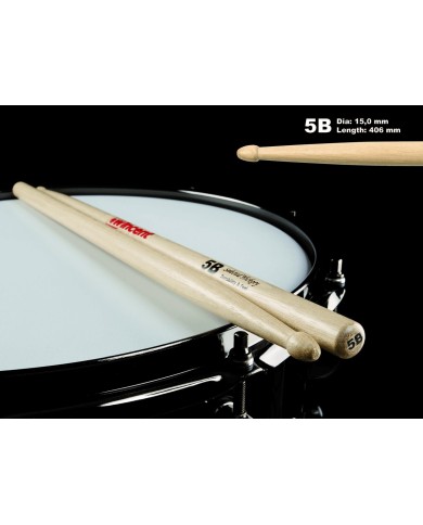 WINCENT 5B Hickory - Paire de baguettes de batterie WINCENT 5B Hickory - Paire de baguettes de batterie