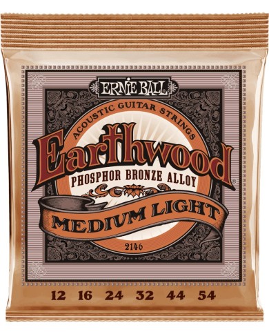 ERNIE BALL 2146 Earthwood Phosphore Bronze 12-54 - Cordes guitare acoustique ERNIE BALL 2146 Earthwood Phosphore Bronze 12-54 - Cordes guitare acoustique