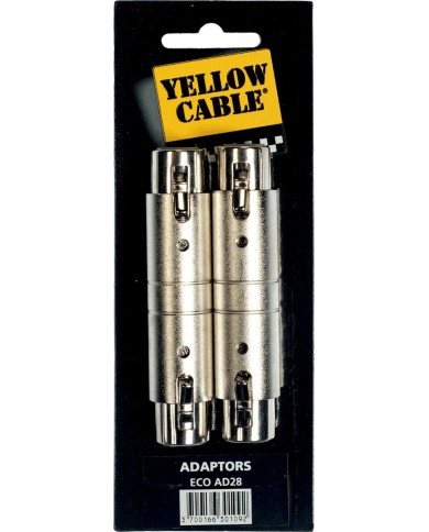 YELLOW CABLE AD28 XLR Femelle/XLR Femelle - Adaptateur audio YELLOW CABLE AD28 XLR Femelle/XLR Femelle - Adaptateur audio
