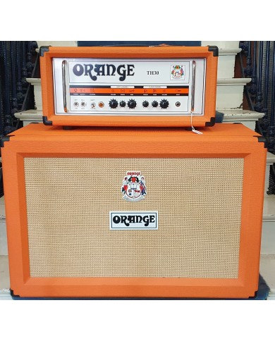 ORANGE TH30H THUNDER 30 Head + ORANGE PPC-212 2X12- Tête d'amplificateur et baffle guitare ORANGE TH30H THUNDER 30 Head + ORANGE PPC-212 2X12- Tête d'amplificateur et baffle guitare