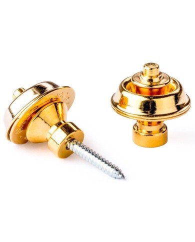 DUNLOP STRAPLOK dorés pour Guitare