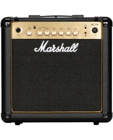 MARSHALL - MG15GR GOLD - COMBO 15W REVERB MARSHALL - MG15GR GOLD - COMBO 15W REVERB
