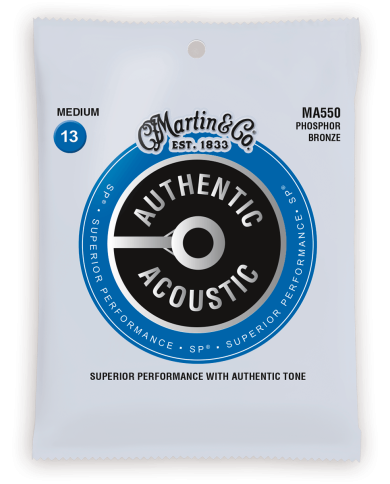 MARTIN MA550 Phosphore Bronze Medium 13-56 - Cordes guitare acoustique MARTIN MA550 Phosphore Bronze Medium 13-56 - Cordes guitare acoustique