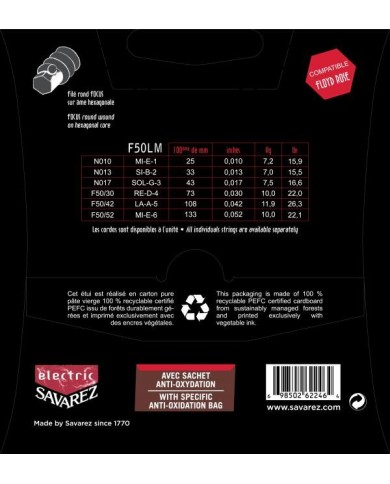 SAVAREZ F50LM Focus 10-52 - Cordes guitare électrique SAVAREZ F50LM Focus 10-52 - Cordes guitare électrique
