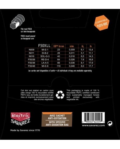 SAVAREZ F50XLL Focus 9-46 - Cordes guitare électrique SAVAREZ F50XLL Focus 9-46 - Cordes guitare électrique