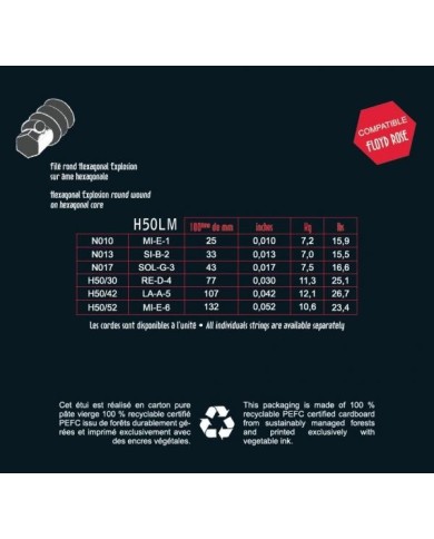 SAVAREZ H50LM Hexagonal Explosion 10-52 - Cordes guitare électrique SAVAREZ H50LM Hexagonal Explosion 10-52 - Cordes guitare électrique