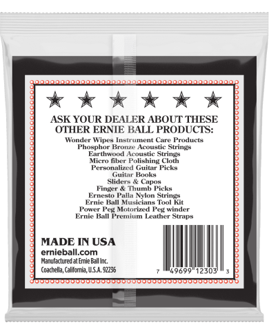 ERNIE BALL 2303 Medium Tenor à boucle - Cordes Banjo