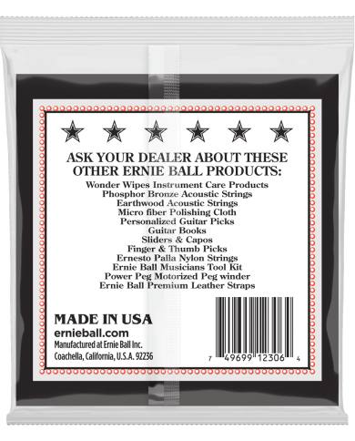 ERNIE BALL 2306 Light Tenor à boucle - Cordes Banjo
