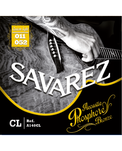 SAVAREZ A140CL Custom Light Phosphore Bronze 11-52 - Cordes guitare acoustique