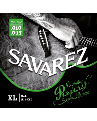 SAVAREZ A140XL Extra Light Phosphore Bronze 10-47 - Cordes guitare acoustique