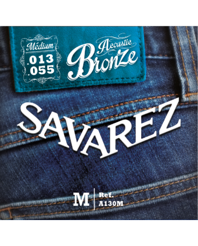 SAVAREZ A130M Medium Bronze 13-55 - Cordes guitare acoustique