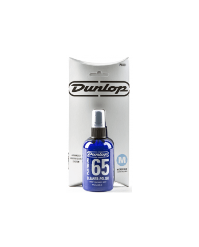 DUNLOP 6521 - Liquide de nettoyage pour guitare avec chiffon DUNLOP 6521 - Liquide de nettoyage pour guitare avec chiffon