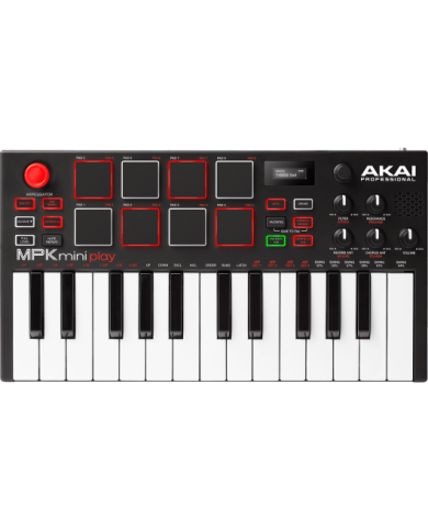 AKAI PROFESSIONAL - MPK MINI PLAY - USB 25 MINI TOUCHES - 128 SONS AKAI PROFESSIONAL - MPK MINI PLAY - USB 25 MINI TOUCHES - 128 SONS