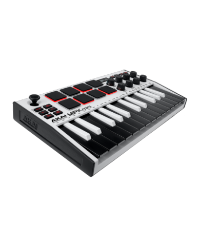AKAI PROFESSIONAL - MPK MINI MK3 - USB 25 MINI NOTES 8 PADS ECRAN OLED - WHITE AKAI PROFESSIONAL - MPK MINI MK3 - USB 25 MINI NOTES 8 PADS ECRAN OLED - WHITE