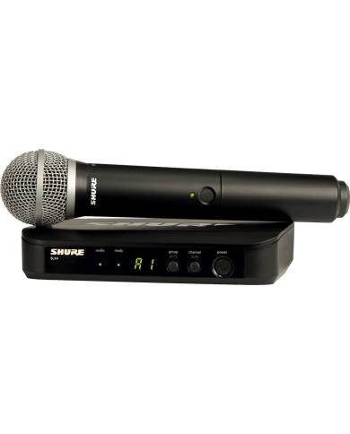 SHURE - BLX24E - PG58 - MIRCO HF - EMETTEUR MAIN - Bande M17 SHURE - BLX24E - PG58 - MIRCO HF - EMETTEUR MAIN - Bande M17