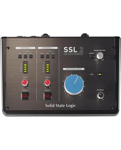 SOLID STATE LOGIC - SSL2 - 2 entrées, 2 sorties USB-C SOLID STATE LOGIC - SSL2 - 2 entrées, 2 sorties USB-C