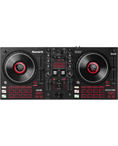 NUMARK -  CONTROLEUR - MIXTRACK PLATINUM FX - 4 VOIES + 16 PADS + CARTE SON + ECRANS
