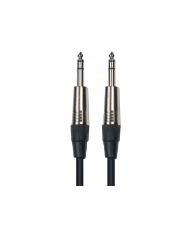 YELLOW CABLE - K15-3 - JACK STEREO MÂLE / JACK STEREO MÂLE - 3m