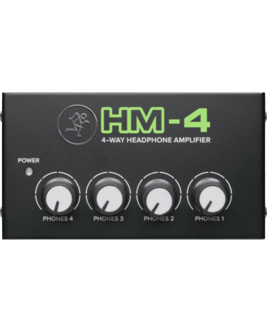 MACKIE - HM-4 - PREAMPLI CASQUE - AMPLIFICATEUR DE CASQUE 4 CANAUX MACKIE - HM-4 - PREAMPLI CASQUE - AMPLIFICATEUR DE CASQUE 4 CANAUX
