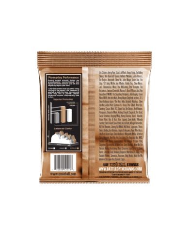 ERNIE BALL - 2548 - CORDES ACOUSTIQUE - LIGHT EVERLAST COATED PHOSPHOR BRONZE 11-52 ERNIE BALL - 2548 - CORDES ACOUSTIQUE - LIGHT EVERLAST COATED PHOSPHOR BRONZE 11-52