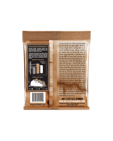 ERNIE BALL - 2544 - CORDES ACOUSTIQUE - MEDIUM EVERLAST COATED PHOSPHORE BRONZE 13-56 ERNIE BALL - 2544 - CORDES ACOUSTIQUE - MEDIUM EVERLAST COATED PHOSPHORE BRONZE 13-56