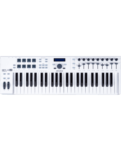 ARTURIA - KEYLAB ESSENTIAL-49 - CLAVIER MAITRE - 49 TOUCHES - BLANC ARTURIA - KEYLAB ESSENTIAL-49 - CLAVIER MAITRE - 49 TOUCHES - BLANC