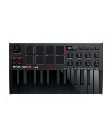 AKAI - MPKMINI3BK - CLAVIER MAITRE MINI TOUCHES - USB 25 MINI NOTES 8 PADS - ECRAN OLED AKAI - MPKMINI3BK - CLAVIER MAITRE MINI TOUCHES - USB 25 MINI NOTES 8 PADS - ECRAN OLED