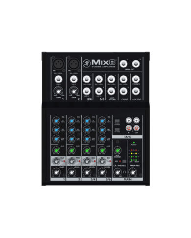 MACKIE - MIX8 - TABLE DE MIXAGE ANALOGIQUE COMPACTE - 8 CANAUX, 10 ENTRÉES MACKIE - MIX8 - TABLE DE MIXAGE ANALOGIQUE COMPACTE - 8 CANAUX, 10 ENTRÉES