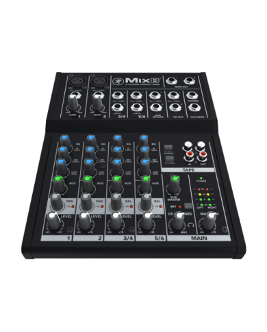 MACKIE - MIX8 - TABLE DE MIXAGE ANALOGIQUE COMPACTE - 8 CANAUX, 10 ENTRÉES MACKIE - MIX8 - TABLE DE MIXAGE ANALOGIQUE COMPACTE - 8 CANAUX, 10 ENTRÉES