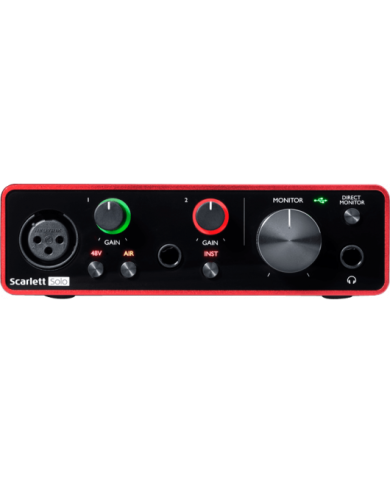 FOCUSRITE - SCARLETT SOLO G3 - CARTE SON USB - 2 IN / 2 OUT USB-C FOCUSRITE - SCARLETT SOLO G3 - CARTE SON USB - 2 IN / 2 OUT USB-C