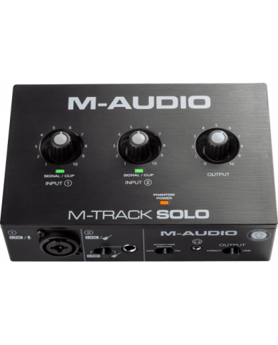 M-AUDIO - M-TRACK-SOLO - INTERFACE AUDIO - CARTE SON USB M-AUDIO - M-TRACK-SOLO - INTERFACE AUDIO - CARTE SON USB
