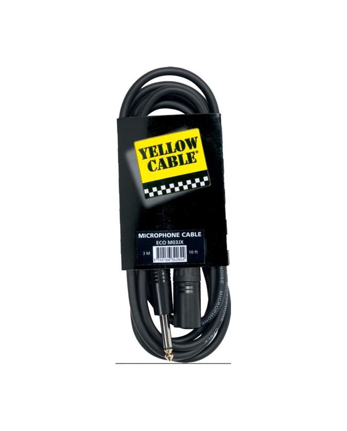 YELLOW CABLE - M03JX - Cable XLR male / JACK male