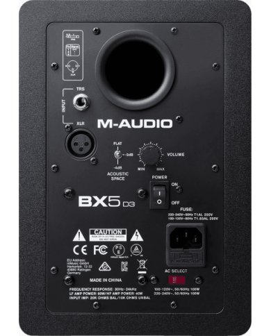 M-AUDIO - BX5D3SINGLE - ENCEINTE ACTIVE 2 VOIES - 100W (UNITE) M-AUDIO - BX5D3SINGLE - ENCEINTE ACTIVE 2 VOIES - 100W (UNITE)