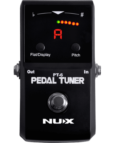 NUX - PT6 - Pédale accordeur chromatique guitare NUX - PT6 - Pédale accordeur chromatique guitare