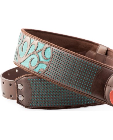 RIGHTON - NASHVILLE-TL - SANGLE GUITARE VEGAN NASHVILLE - TURQUOISE