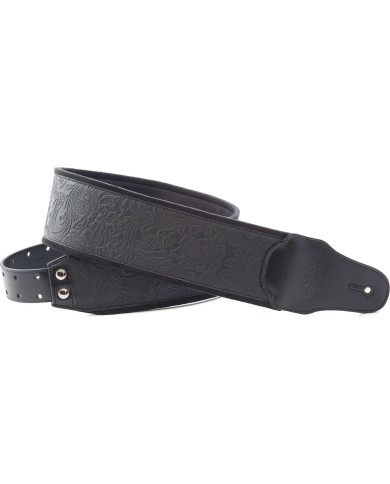 RIGHTON - SANDOKAN-BK - SANGLE GUITARE VEGAN SANDOKAN - NOIR