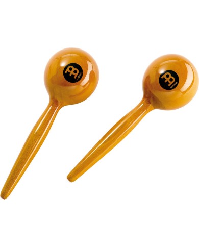 MEINL - MWM2AM - PAIRE DE MARACAS RONDES - AMBRE MEINL - MWM2AM - PAIRE DE MARACAS RONDES - AMBRE