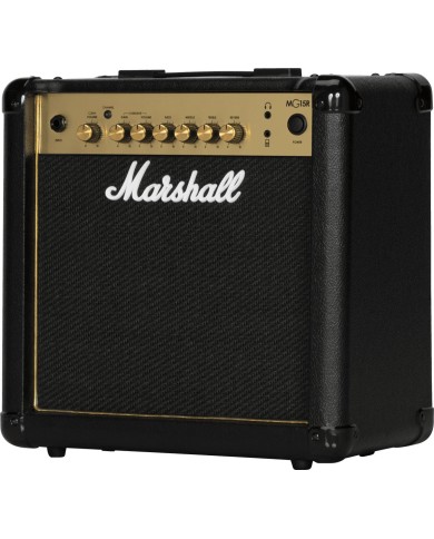 MARSHALL - MG15GR - AMPLI GUITARE - 15W - TRANSISTOR - GOLD MARSHALL - MG15GR - AMPLI GUITARE - 15W - TRANSISTOR - GOLD