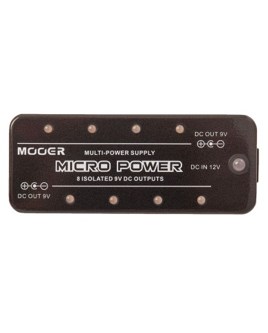 MOOER - MICRO POWER - ALIMENTATION POUR PEDALE - 8 SORTIES 9V MOOER - MICRO POWER - ALIMENTATION POUR PEDALE - 8 SORTIES 9V